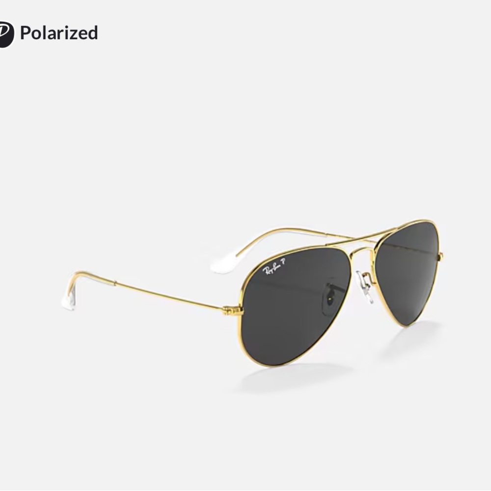 Sunglasses- AVIATOR RB3025 Classic POLARIZED LENS- Ray Ban standard size - Picture 4 of 6